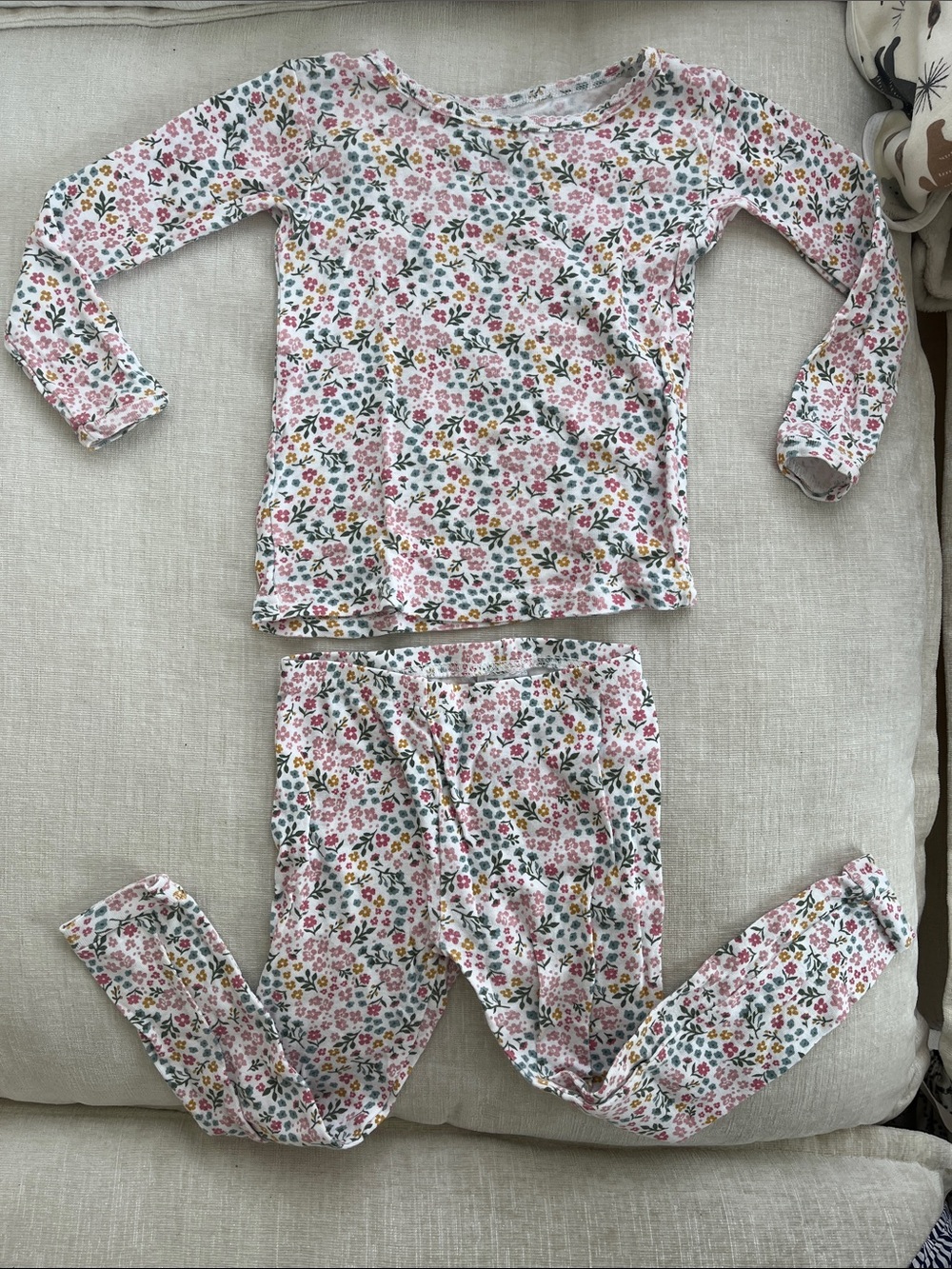 3 = $15 - Girls' Floral Long-Sleeve Set - Pink Floral